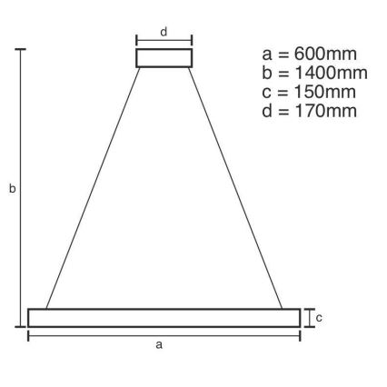 LED Aptumšojama kristāla lustra ar auklu LED/40W/230V 3000-6500K + tālvadības pults