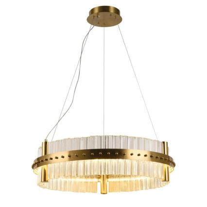 LED Aptumšojama kristāla lustra ar auklu LED/40W/230V 3000-6500K + tālvadības pults