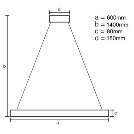 LED Aptumšojama kristāla lustra ar auklu LED/40W/230V 3000-6500K + tālvadības pults