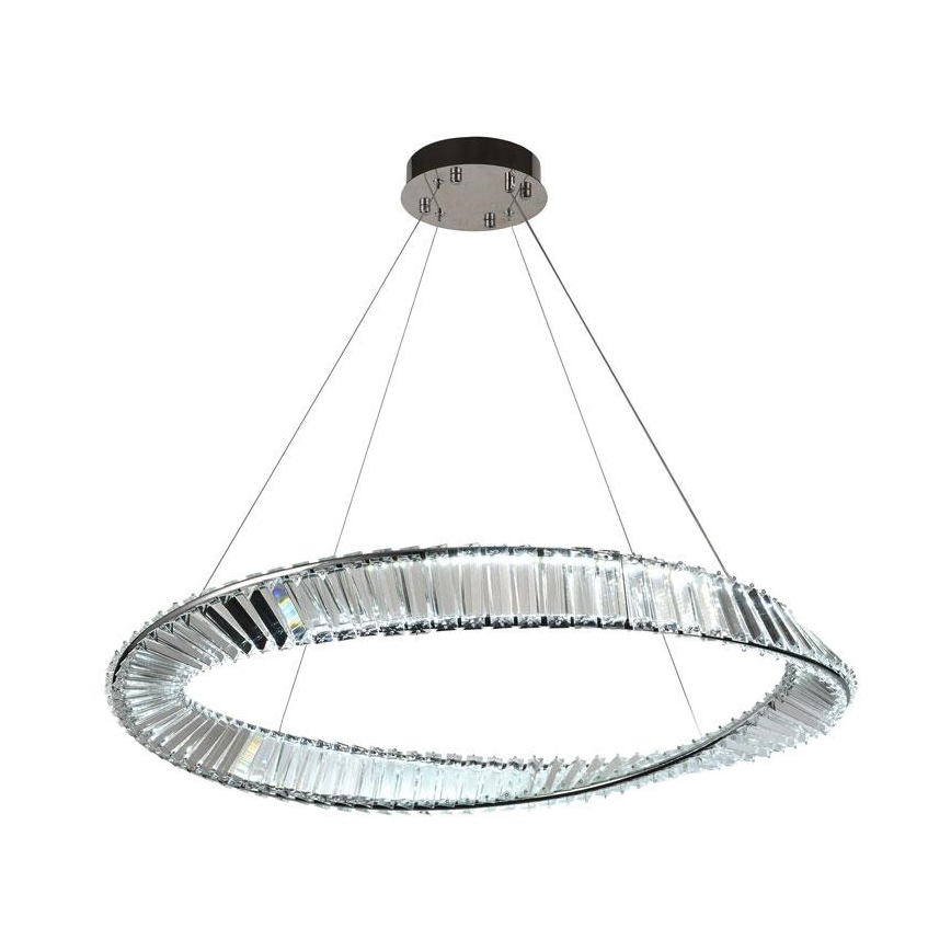 LED Aptumšojama kristāla lustra ar auklu LED/50W/230V 3000-6500K + tālvadības pults