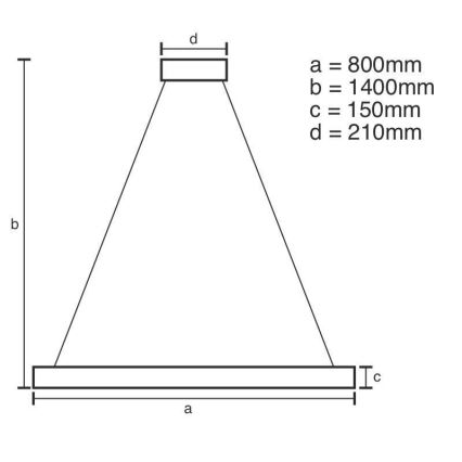 LED Aptumšojama kristāla lustra ar auklu LED/55W/230V 3000-6500K + tālvadības pults