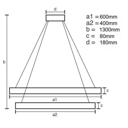 LED Aptumšojama kristāla lustra ar auklu LED/70W/230V 3000-6500K + tālvadības pults