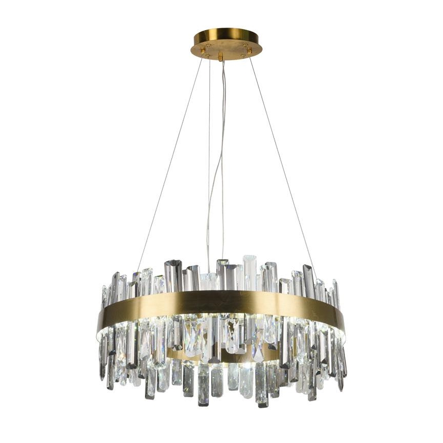 LED Aptumšojama kristāla lustra ar auklu LED/80W/230V 3000-6500K + tālvadības pults