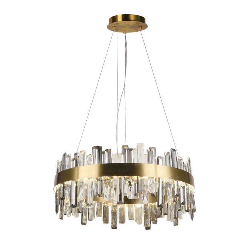 LED Aptumšojama kristāla lustra ar auklu LED/80W/230V 3000-6500K + tālvadības pults