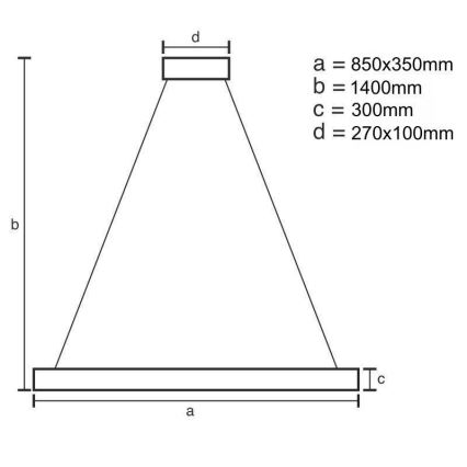 LED Aptumšojama kristāla lustra ar auklu LED/90W/230V 3000-6500K + tālvadības pults