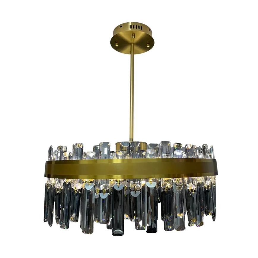LED Aptumšojama kristāla lustra ar stieni LED/80W/230V 3000-6500K + tālvadības pults