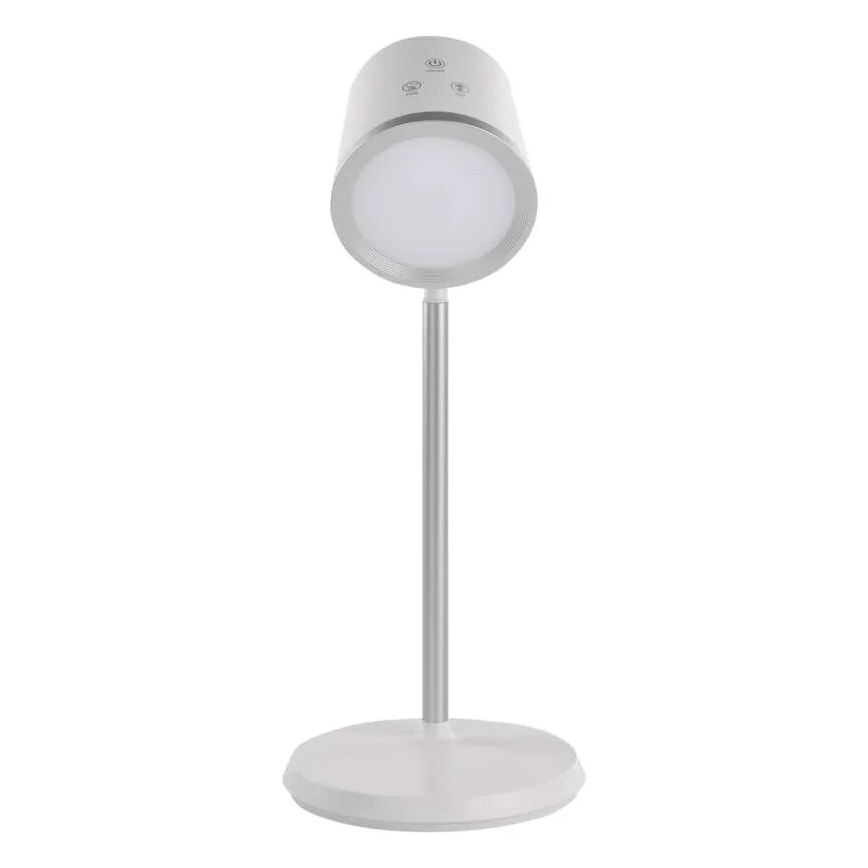LED Aptumšojama, lādējama galda lampa 4in1 LED/6W/3,7V 3000K/4000K/6500K 1500mAh balta