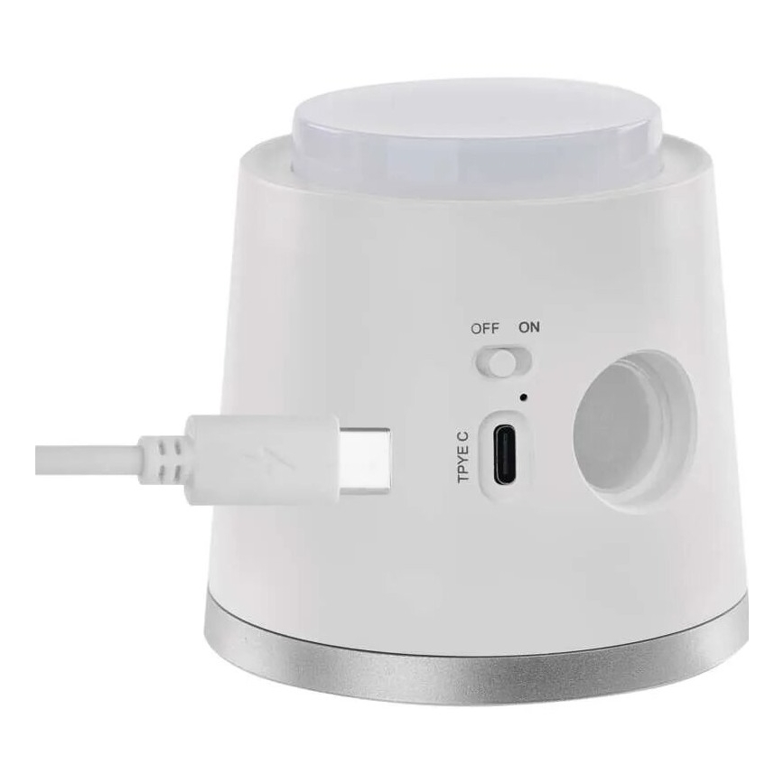LED Aptumšojama, lādējama galda lampa 4in1 LED/6W/3,7V 3000K/4000K/6500K 1500mAh balta