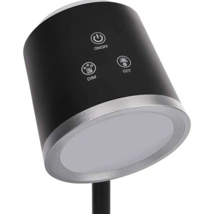 LED Aptumšojama, lādējama galda lampa 4in1 LED/6W/3,7V 3000K/4000K/6500K 1500mAh melna