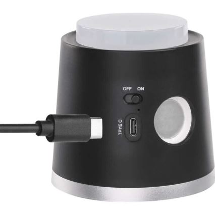 LED Aptumšojama, lādējama galda lampa 4in1 LED/6W/3,7V 3000K/4000K/6500K 1500mAh melna