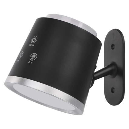 LED Aptumšojama, lādējama galda lampa 4in1 LED/6W/3,7V 3000K/4000K/6500K 1500mAh melna
