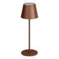 LED Aptumšojama, lādējama galda lampa INITA LED/1,2W/1800 mAh IP54 brūna