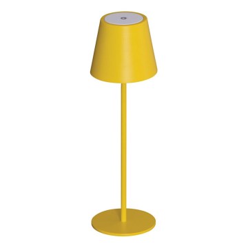LED Aptumšojama, lādējama galda lampa INITA LED/1,2W/1800 mAh IP54 dzeltena