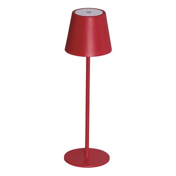 LED Aptumšojama, lādējama galda lampa INITA LED/1,2W/1800 mAh IP54 sarkana