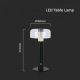 LED Aptumšojama uzlādējama skārienvadāma galda lampa LED/1W/5V 3000K 1800 mAh melna