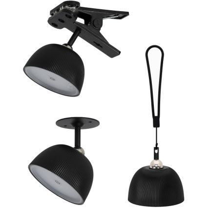 LED Aptumšojama, lādējama galda lampa 4in1 LED/3,5W/5V 3000/4000/6500K IP54 1800 mAh melna