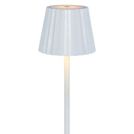 LED Aptumšojama uzlādējama skārienvadāma galda lampa LED/4W/5V 3000-6000K 1800 mAh balta
