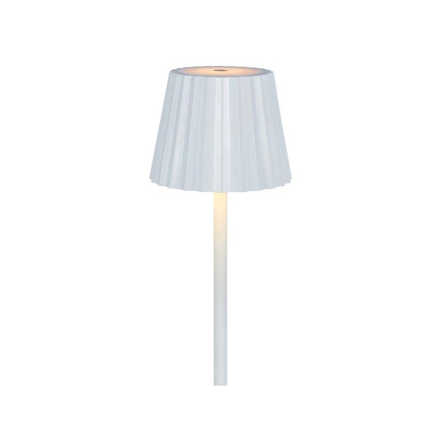LED Aptumšojama uzlādējama skārienvadāma galda lampa LED/4W/5V 3000-6000K 1800 mAh balta