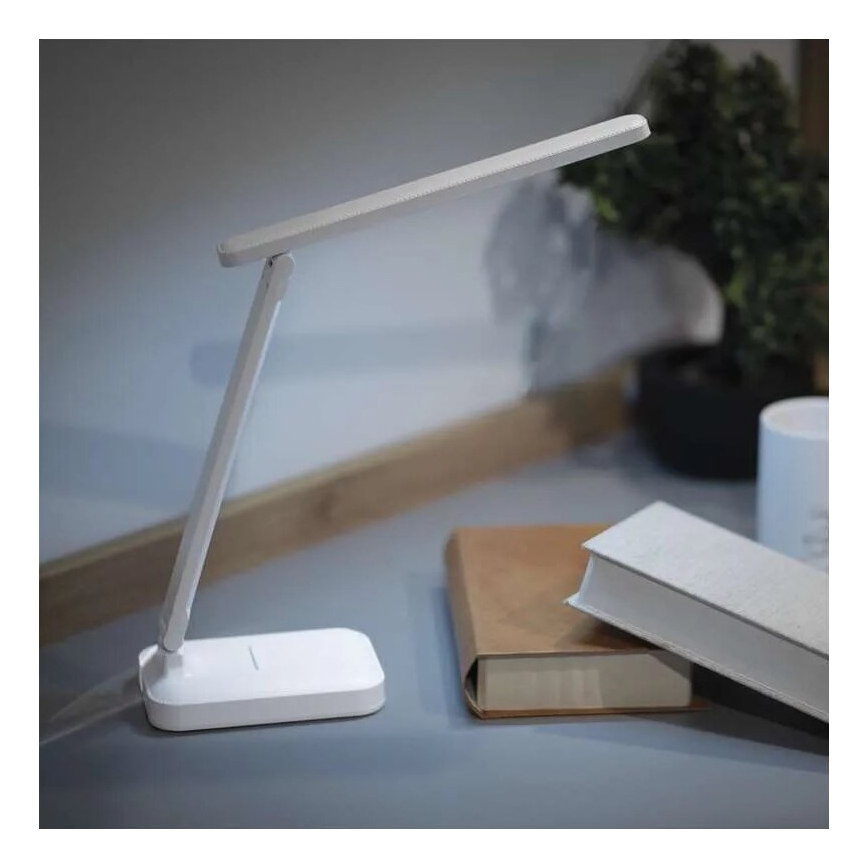 LED Aptumšojama, lādējama galda lampa LED/5W/3,7V 3000K/4000K/6500K 800mAh balta