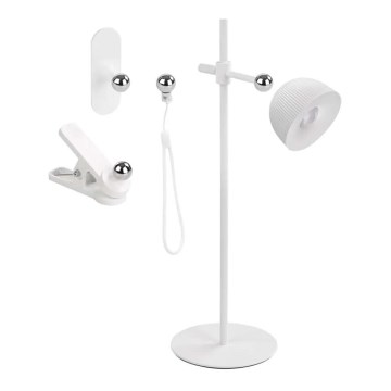 LED Aptumšojama, lādējama galda lampa magnētiskais 4in1 LED/4,2W/3,7V 4000K 1200mAh balta