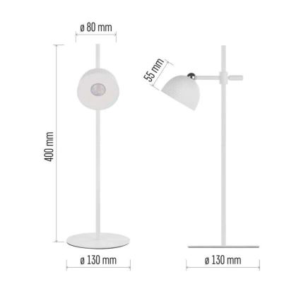 LED Aptumšojama, lādējama galda lampa magnētiskais 4in1 LED/4,2W/3,7V 4000K 1200mAh balta