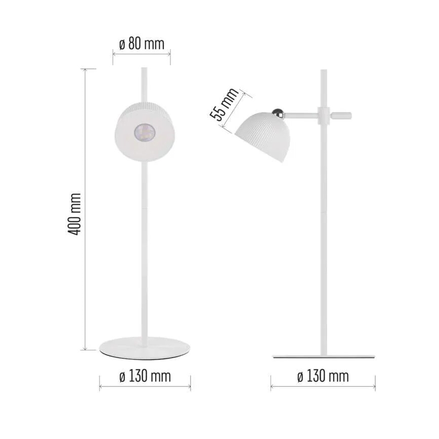 LED Aptumšojama, lādējama galda lampa magnētiskais 4in1 LED/4,2W/3,7V 4000K 1200mAh balta