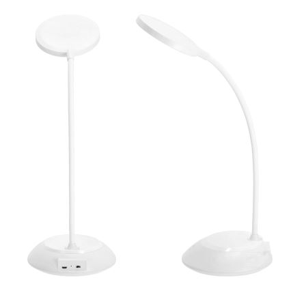 LED Aptumšojama, lādējama galda lampa VISUA LED/5W/5V 3000-5000K 1200 mAh balta