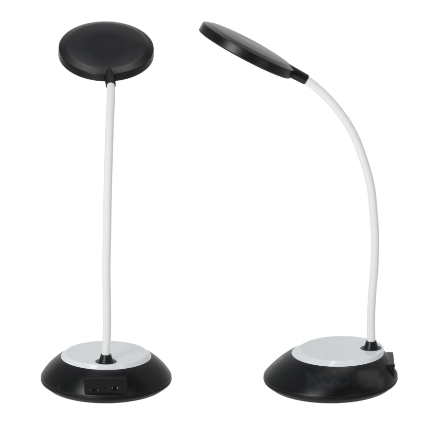 LED Aptumšojama, lādējama galda lampa VISUA LED/5W/5V 3000-5000K 1200 mAh melna