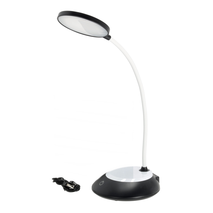 LED Aptumšojama, lādējama galda lampa VISUA LED/5W/5V 3000-5000K 1200 mAh melna