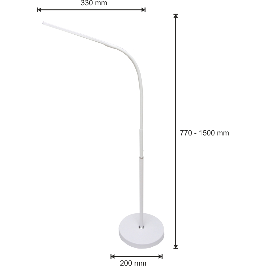 LED Aptumšojama lampa 3in1 LED/10W/230V 3000/4000/6000K CRI 90 balta
