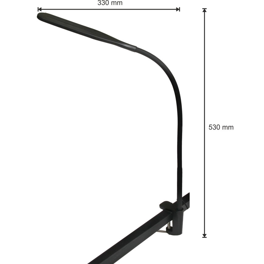 LED Aptumšojama lampa 3in1 LED/10W/230V 3000/4000/6000K CRI 90 melna