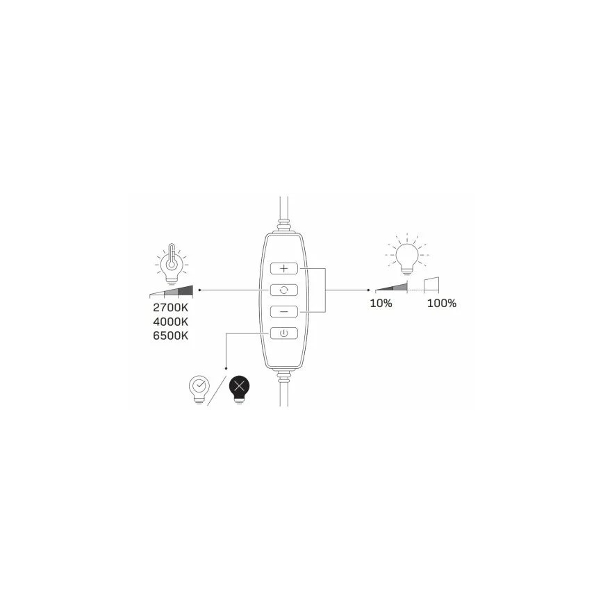 LED Aptumšojama lampa ar statīvu un turētāju vlogošanai LED/10W/5V 2700-6500K