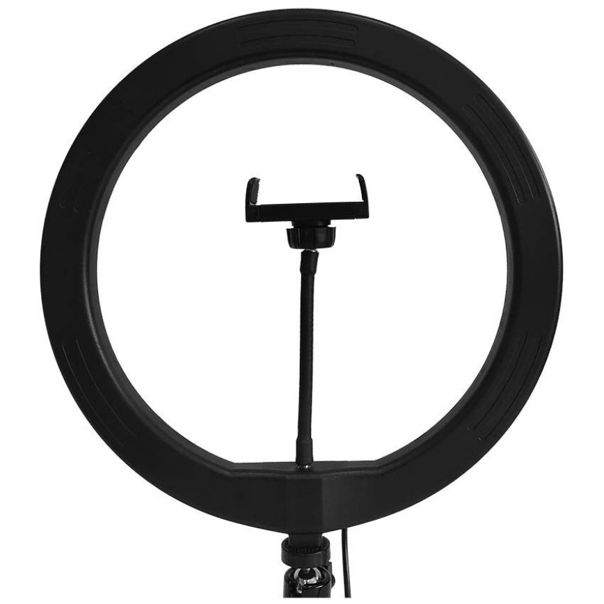 LED Aptumšojama lampa ar statīvu un turētāju vlogošanai LED/10W/5V 3200-5500K