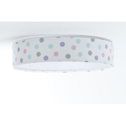 LED Aptumšojama bērnu griestu lampa SMART GALAXY KIDS LED/24W/230V 3000-6500K punkti, daudzkrāsaina + tālvadības pults