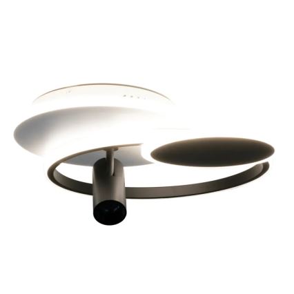LED Aptumšojama griestu lampa LED/65W/230V 3000-6500K balta/melna + tālvadības pults