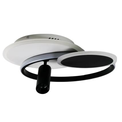 LED Aptumšojama griestu lampa LED/65W/230V 3000-6500K balta/melna + tālvadības pults
