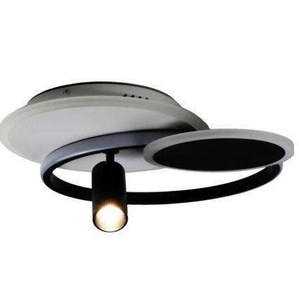 LED Aptumšojama griestu lampa LED/65W/230V 3000-6500K balta/melna + tālvadības pults