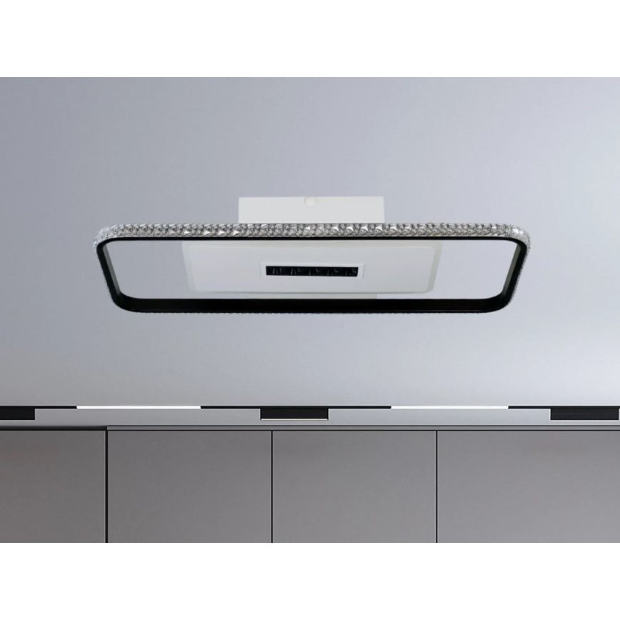 LED Aptumšojama griestu lampa LED/75W/230V 3000-6500K balta/melna + tālvadības pults