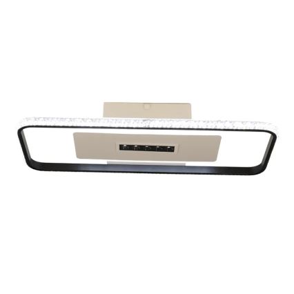 LED Aptumšojama griestu lampa LED/75W/230V 3000-6500K balta/melna + tālvadības pults
