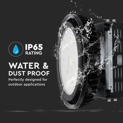 LED Aptumšojama lielas slodzes lampa High Bay LED/500W/230V 4000K IP65 melna
