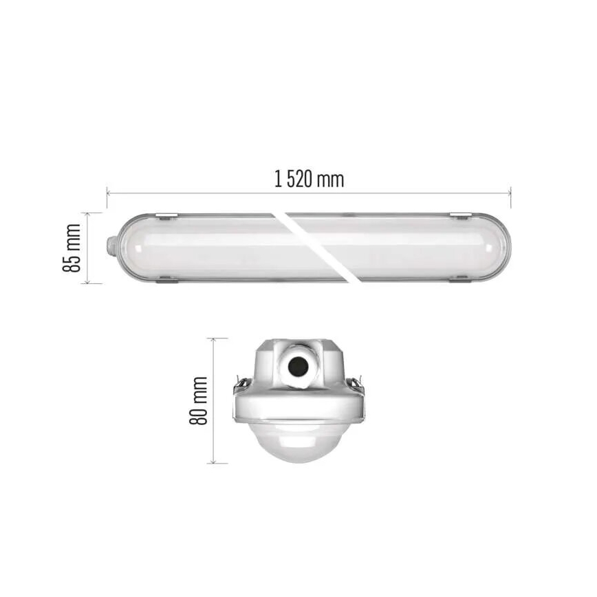 LED Aptumšojama lielas slodzes lampa MISTY LED/29/37/45/51W/230V 4000K IP66