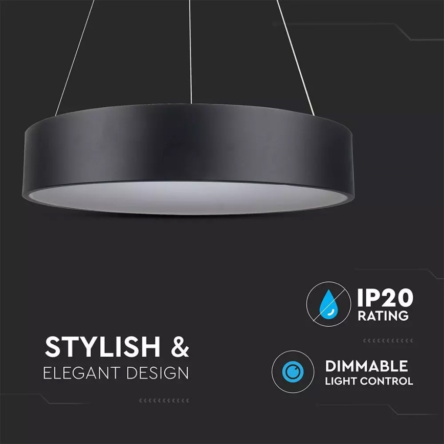 LED aptumšojama lustra ar auklu 1xLED/20W/230V