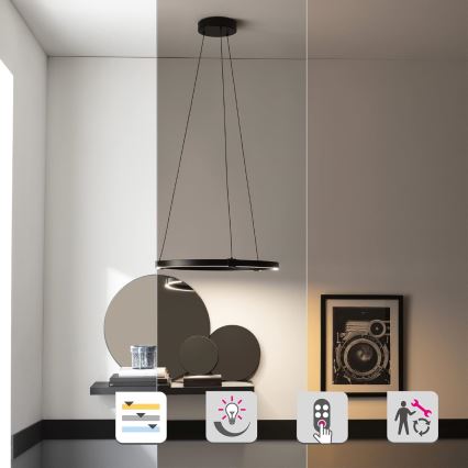 LED Aptumšojama lustra ar auklu CASSINI LED/33W/230V 2700-6500K + tālvadības pults