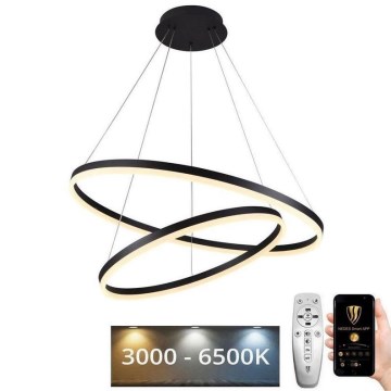 LED Aptumšojama lustra ar auklu LED/100W/230V 3000-6500K d. 80 cm + tālvadības pults