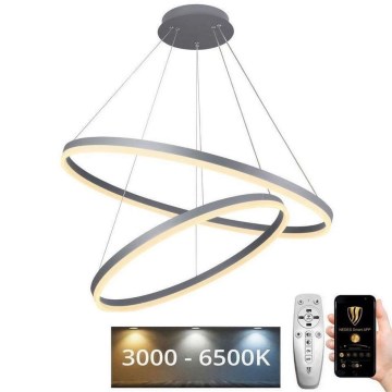 LED Aptumšojama lustra ar auklu LED/100W/230V 3000-6500K d. 80 cm + tālvadības pults