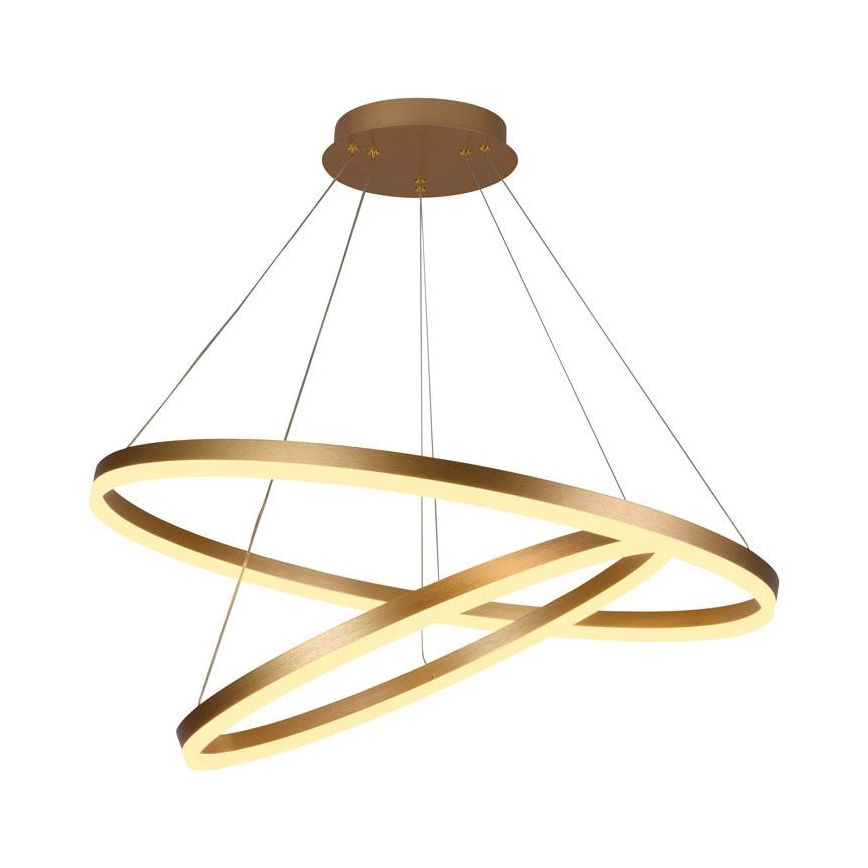 LED Aptumšojama lustra ar auklu LED/100W/230V 3000-6500K d. 80 cm + tālvadības pults