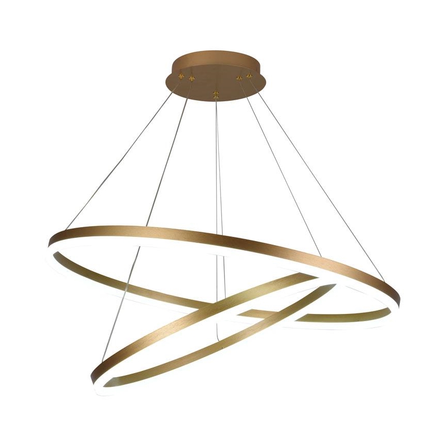 LED Aptumšojama lustra ar auklu LED/100W/230V 3000-6500K d. 80 cm + tālvadības pults