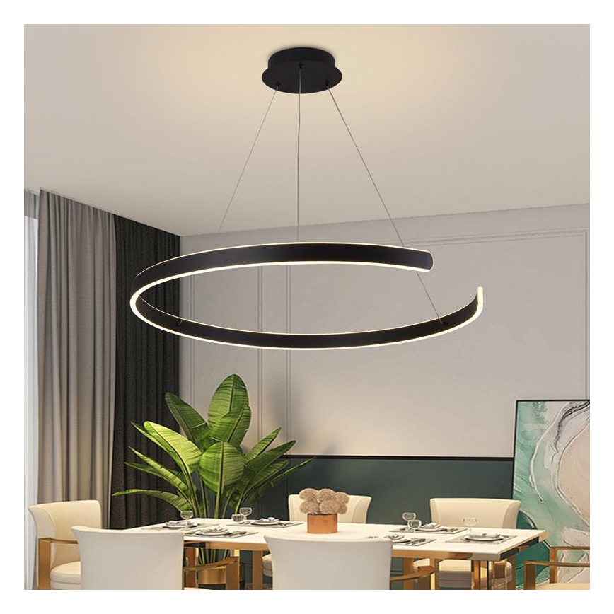 LED Aptumšojama lustra ar auklu LED/100W/230V 3000-6500K d. 80 cm + tālvadības pults