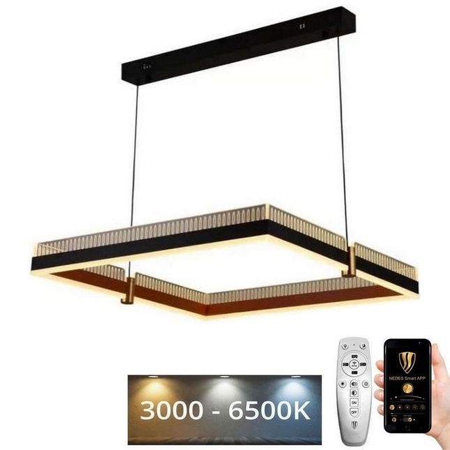 LED Aptumšojama lustra ar auklu LED/100W/230V 3000-6500K + tālvadības pults