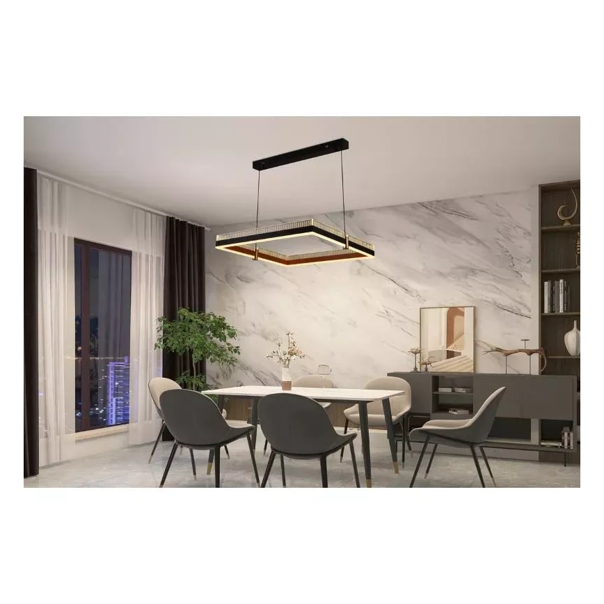 LED Aptumšojama lustra ar auklu LED/100W/230V 3000-6500K + tālvadības pults